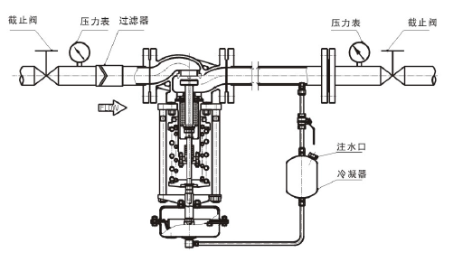 調節蒸汽，閥后壓力調節型